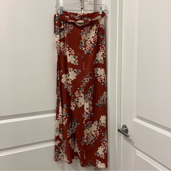 ZARA floral wrap maxi skirt - Picture 3 of 5